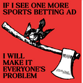Anti Sports Betting Sticker