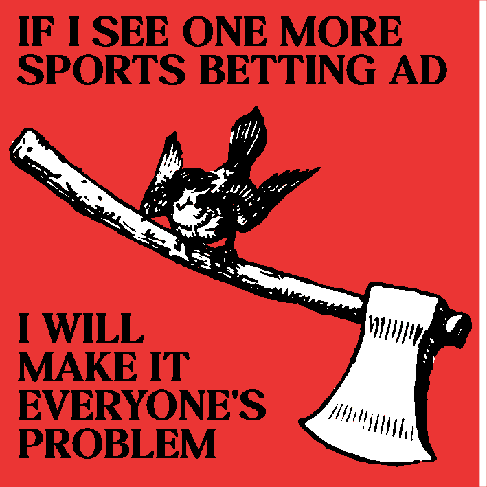 Anti Sports Betting Sticker