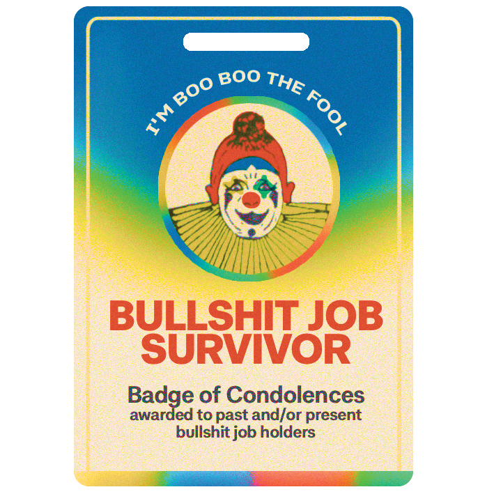 Bullsh*t Job Survivor Sticker