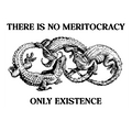 No Meritocracy Sticker