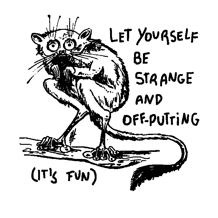 Be Strange Sticker